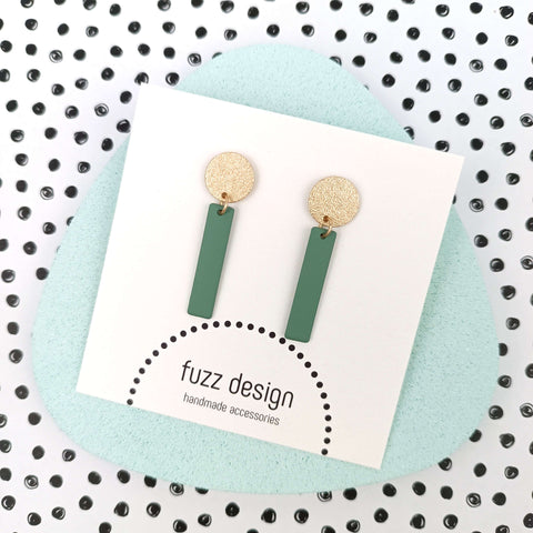 Full Moon | Soft Green & Gold