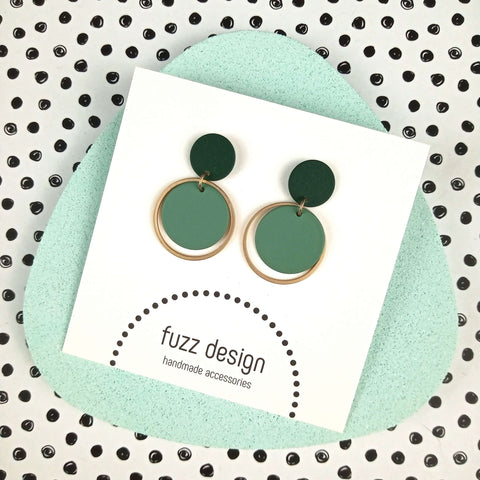 Sweet Cakes | Gold & Soft Green & Forest Green