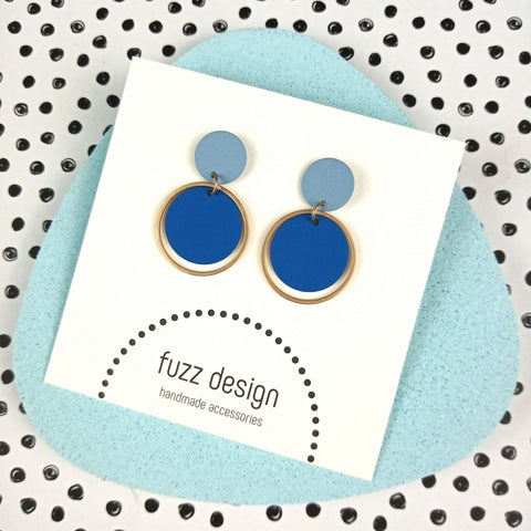 Sweet Cakes | Gold & Royal Blue & Soft Blue